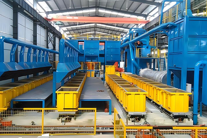 Lost foam casting production line