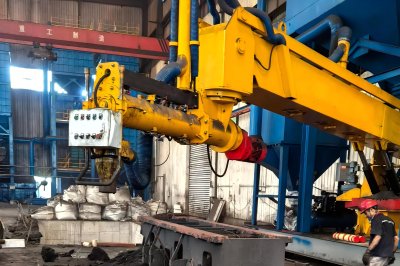 Resin sand production line designed and installed for Russian clients