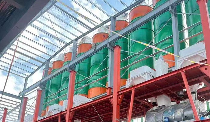 Qingchi Custom Tile Adhesive Production Line Under Installation in Vietnam
