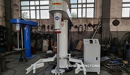 1000L Hydraulic Lift Coating High Speed Disperser Delivery To USA