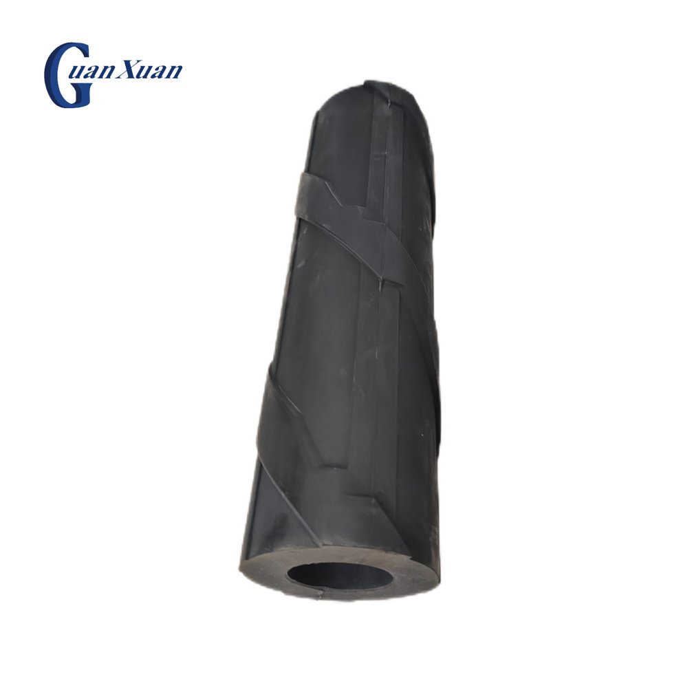 Circular Holes Spiral Rubber Rollers - Right