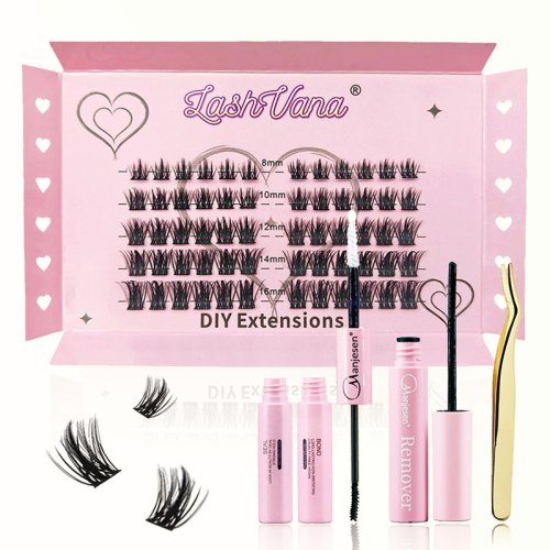Wholesale Segments Cluster Eyelashes Extension Natural Individual Lashes DIY Segment Lashes Natural Individual Cluster
