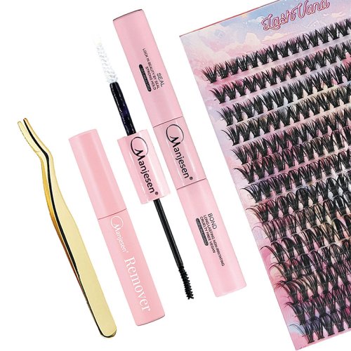 Private Label 10p 20p 30p 40p 0.07 Individual Pre Cut Segmented Heat Bonded Eye Lashes Diy Mink Cluster Eyelashes Extension