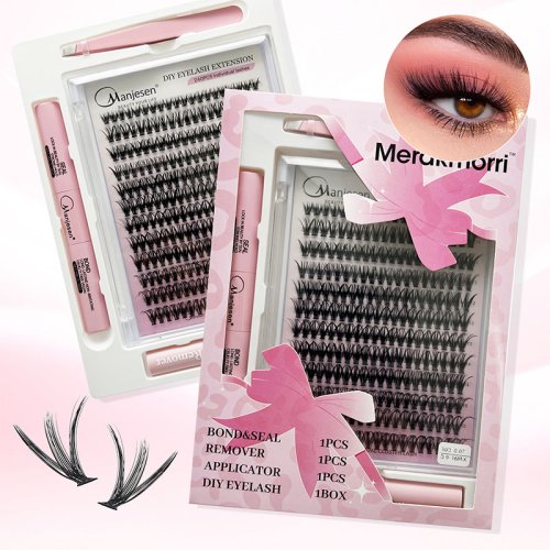 Natural Soft Segmented False Bundles Eyelashes DIY Individual Clusters Lash Extensions Faux Mink Fake Bunches Lashes