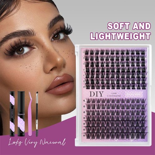 DIY Cluster Segment Lashes 30D 40D 50D C D Curl Cluster Lashes 8-16mm DIY Lash Extension Kits