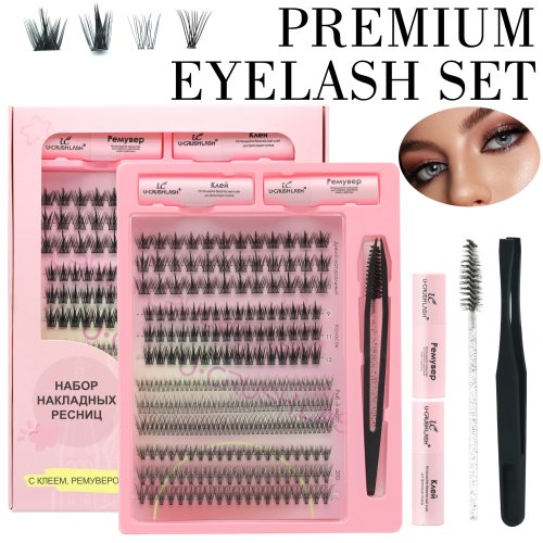 Wholesale Lashes Cluster Lash Kit Private Label DIY Cluster Fan Eyelashes Clusters