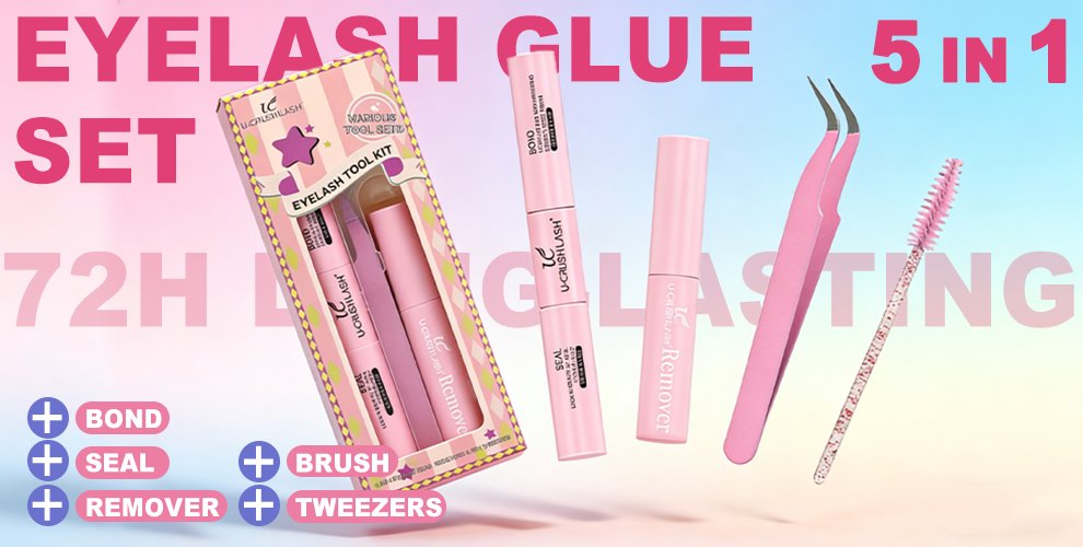 Lash Bond & Seal Kit with Tweezer 72H Hold