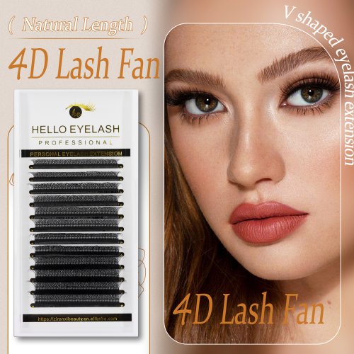 Natural Length V Shaped Clover Eyelash Extensions