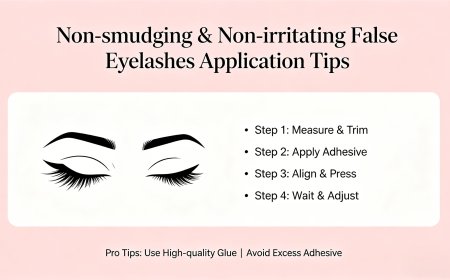 Quick False Lash Tips: No Smudge, No Itch