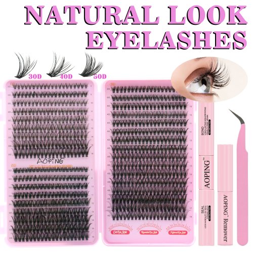 Natural Lashes. 3 Densities. One Pen. — The AOPING All-in-One DIY Lash Kit