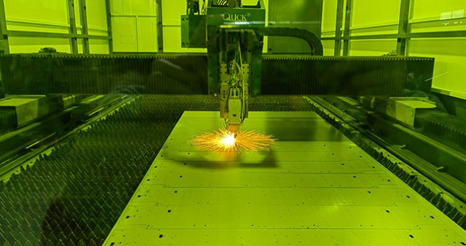Laser cutting operation