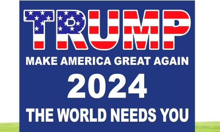 Letreros de campaña de Trump para el jardín