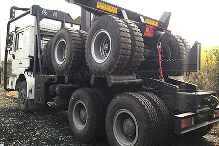 Shacman Cummins Engine Log Transportation Log Trailer Truck 