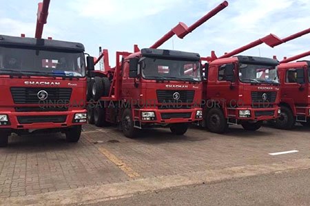 Shacman Log Transport Flatbed Semi Trailer