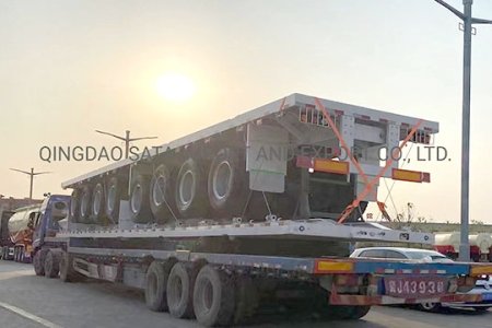 Container Shipping Flatbed Semi Trailer