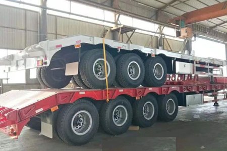 Low Bed Semi Trailer 4 Axles