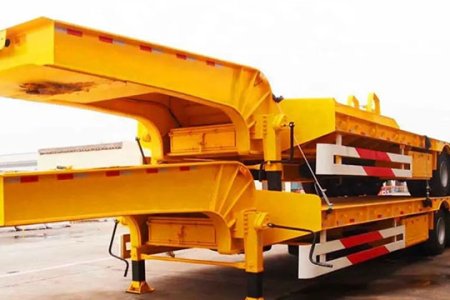Low Bed Semi Trailer 4 Axles
