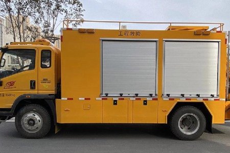 Highway rescue truck, fire rescue vehicle with accompanying crane, rescue vehicle (4) - 副本