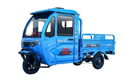 Custom Round Steering Wheel Electric Cargo Tricycles Are Hot Sellers in Tanzania!