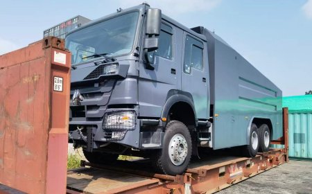 10 special vehicles have been shipped to Ethiopia, Africa