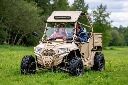 Off-road 2-seater UTV With Cargo Box For Farm Use (2)
