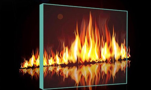 3 Hours Single Layer Fire Rated Building Glass Tempered Borosilicate Glass 4.0