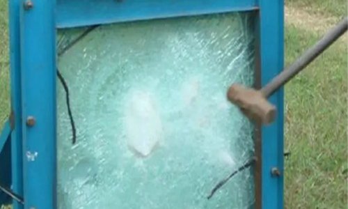 Anti smashing glass