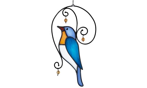 Colored glass decorations