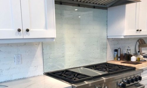 Custom Color Silk Screen Printing Glass For Furniture / Cabinet and Office Partition