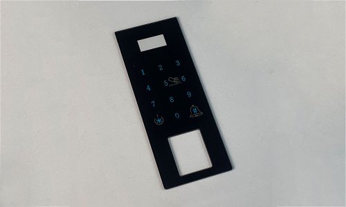 Custom Silk Screen Printing Tempered Glass Touch Electronic Lock Glass Panel Touch Switch Glass Panel For Smart Home