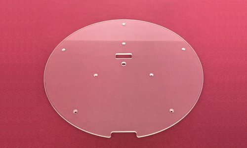 Punching Borosilicate Glass Panel Drilling Borofloat Glass Sheet with Holes