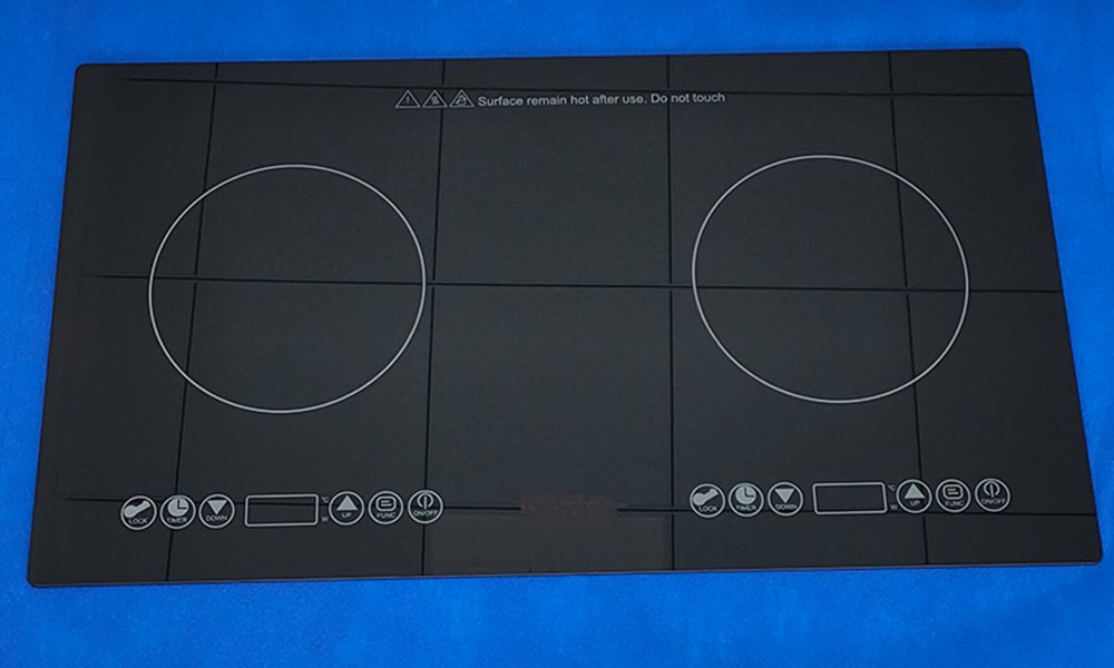 cooktop glass panel