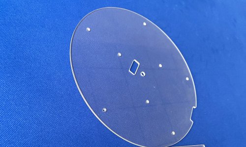 High quality Borosilicate glass drilling holes deep processing for industry