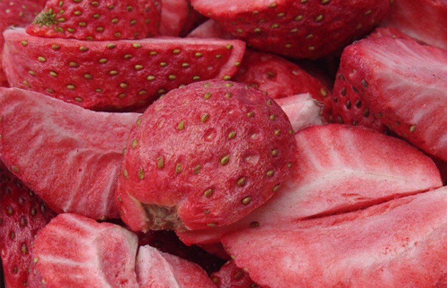 Freeze Dried Strawberry Cut, FD Strawberries Cut, Vacuum Dried Strawberry