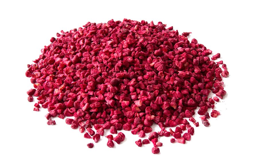 Bulk packaging of Freeze Drying Raspberry Dices for export