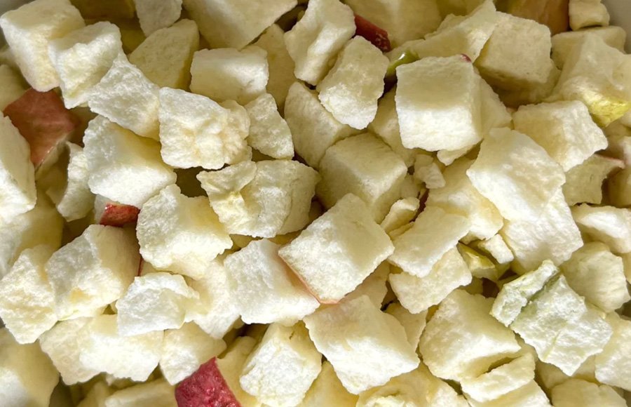 Freeze dried apple for baby food
