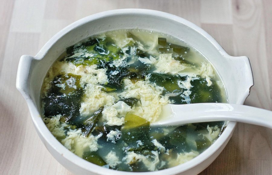 -Freeze dried seaweed egg soup