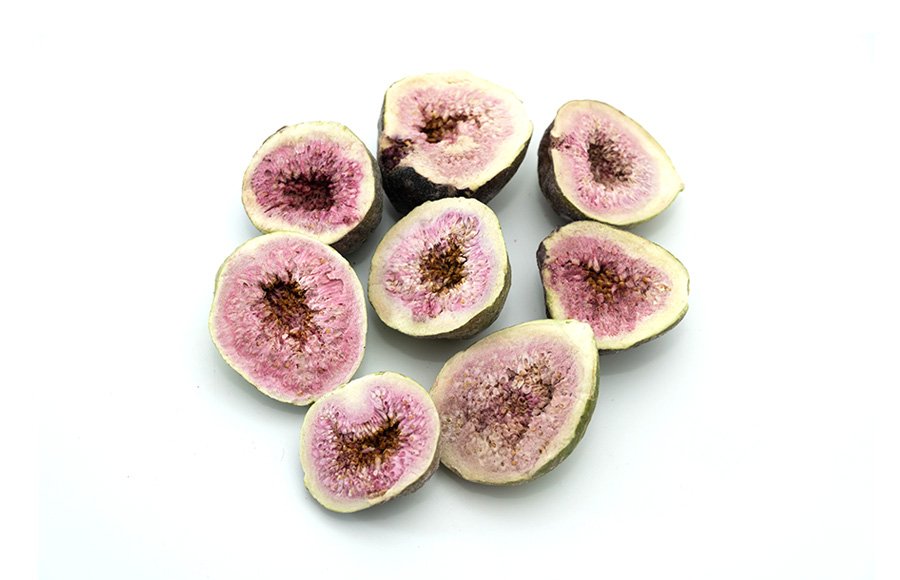 High Grade organic Freeze-Dried green-figs-half