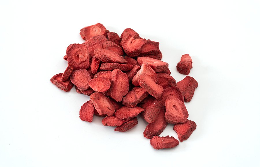 Premium quality organic 100% pure sliced strawberries