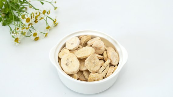 bulk organic freeze dried banana slices