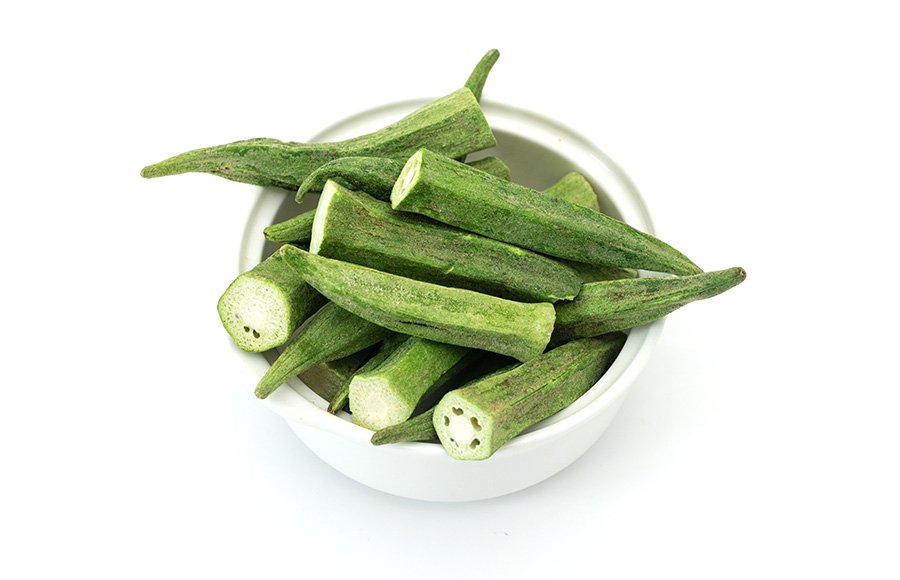 Best-selling sugar-free nutritional freeze-dried okras