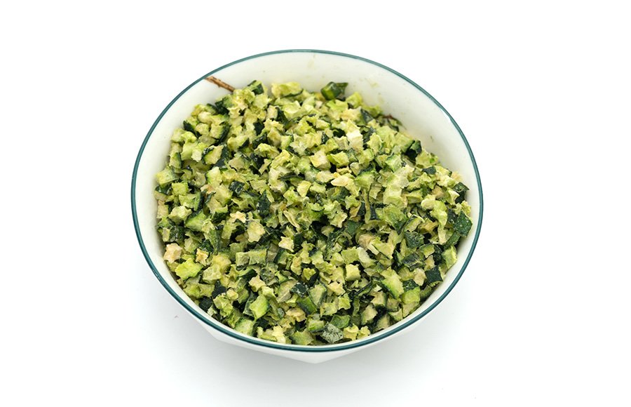 Freeze Dried Technology 100% Natural cucumber dices 