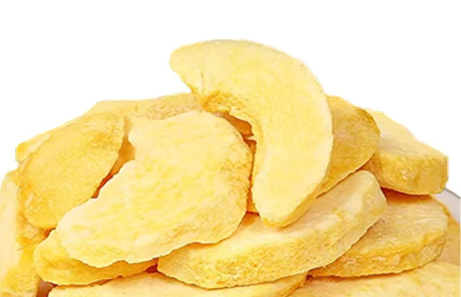 freeze dried yellow peach organic certification