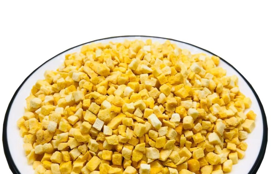 freeze dried yellow peach diced wholesale supplier with free shipping