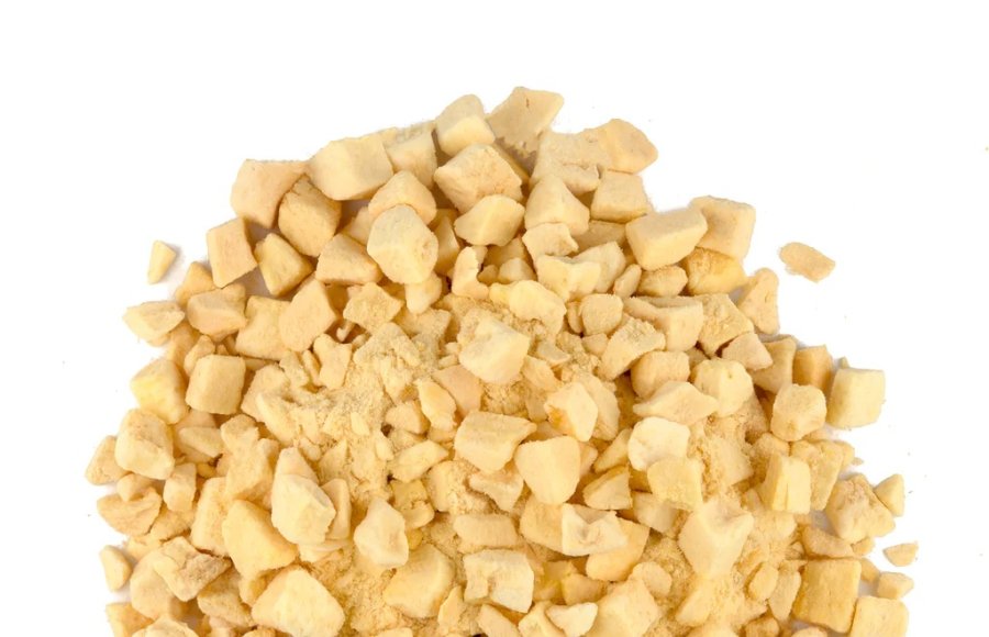 freeze dried yellow peach diced for food processing