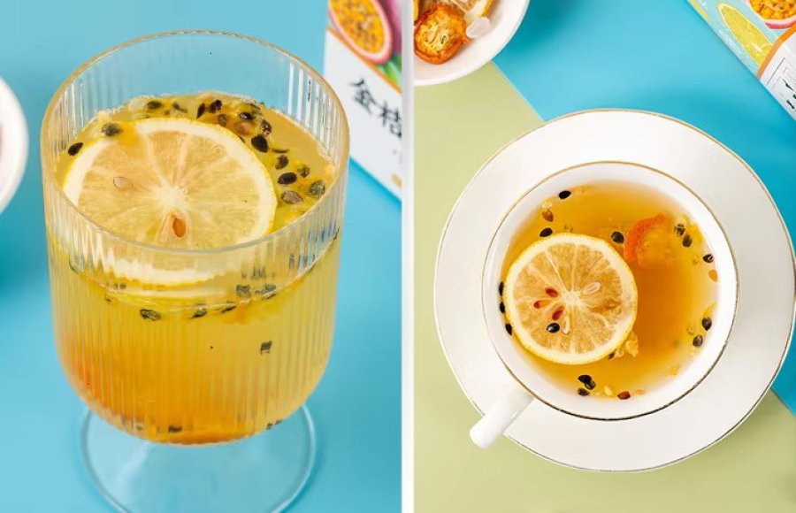 kumquat passion fruit lemon drinks