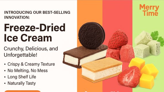 Introducing Our Best-Selling Innovation: Freeze-Dried Ice Cream  – Crunchy, Delicious, and Unforgettable!