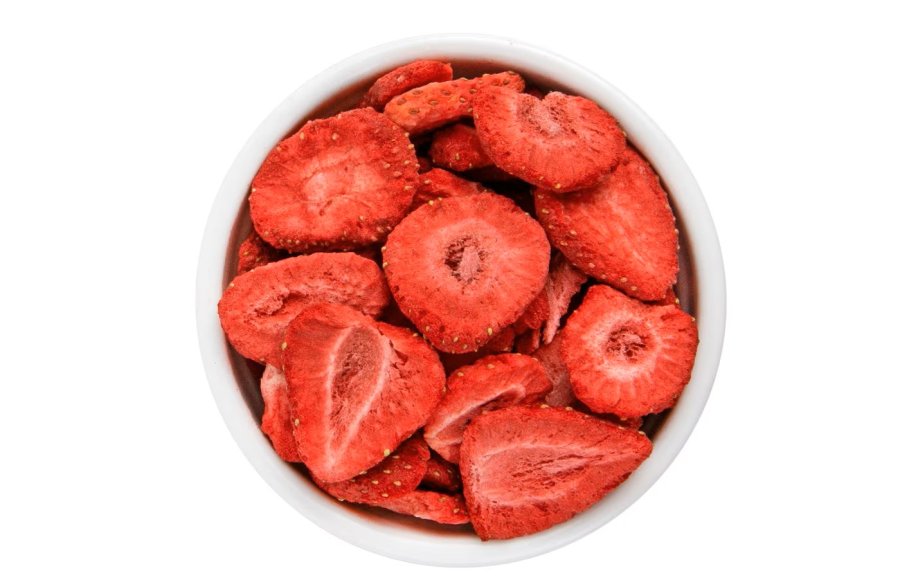 healthy Freeze Dried foods strawberry Opposite  