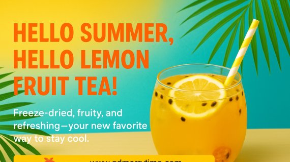 Hello Summer, Hello Lemon Fruit Tea !