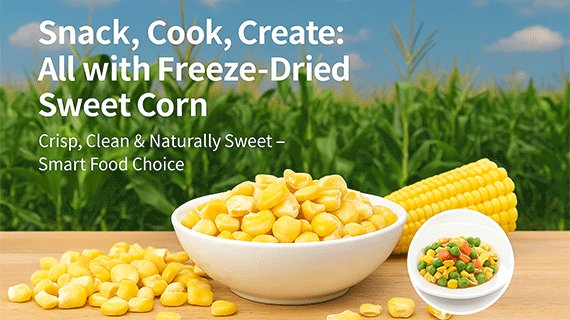 Snack, Cook, Create: All with Freeze-Dried Sweet Corn